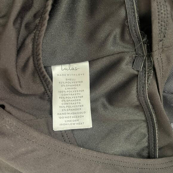 NWT Lulu's Womens XL Bodysuit Tank Top Tie Straps Black Gray Floral Thong Snap - Picture 3 of 13